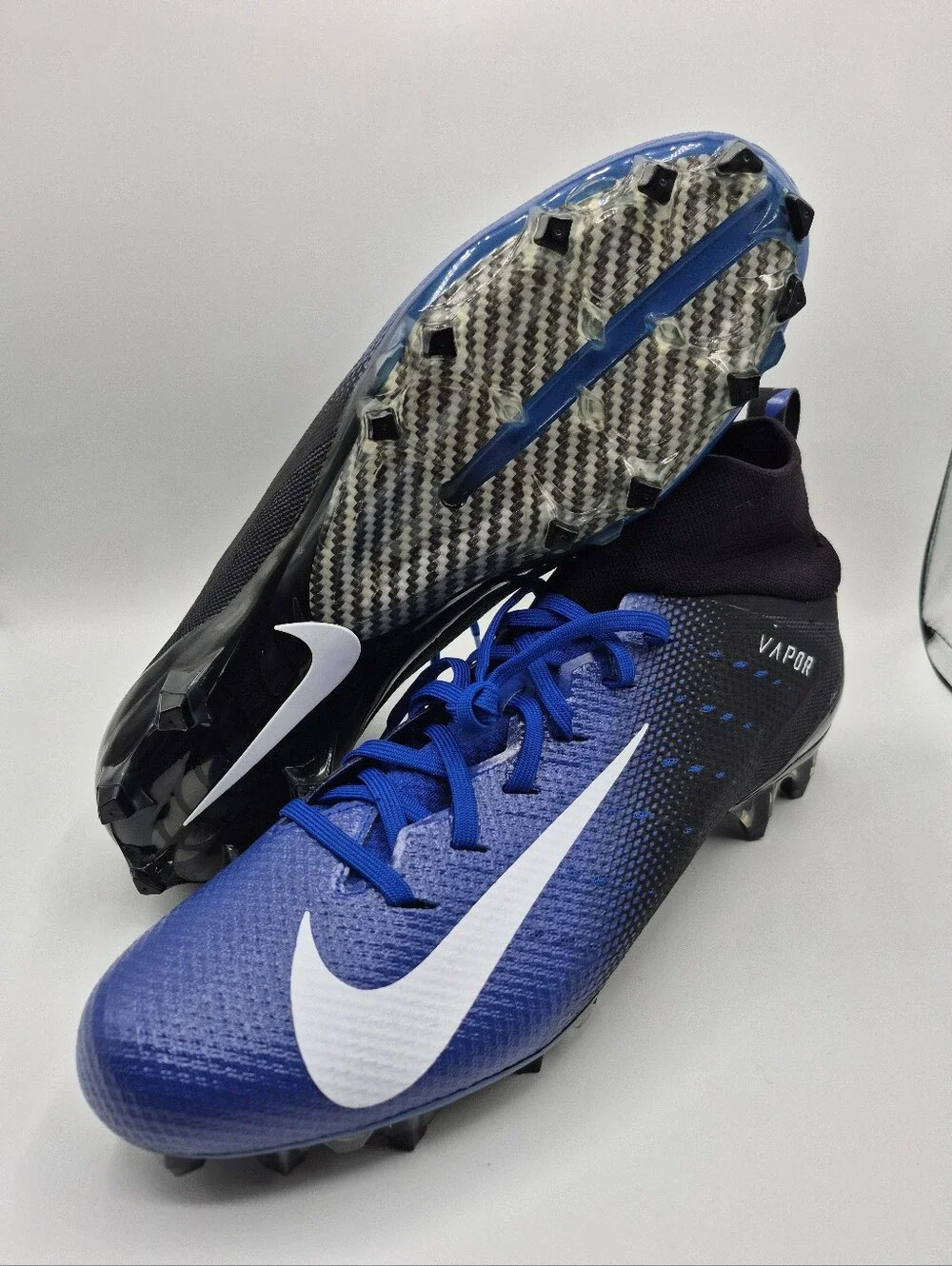 New Nike Vapor Untouchable Pro 3 Football Cleats Men's Size 12.5 Blue Black
